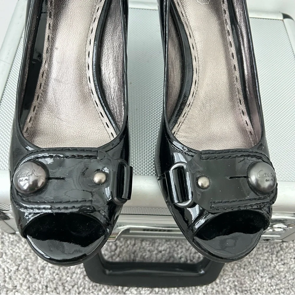 Coach Black Patent Leather‎ Heels